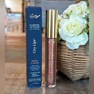 NEW City Beauty CITY LIPS 👄 Plumping LIP GLOSS in SPARKLING CIDER!